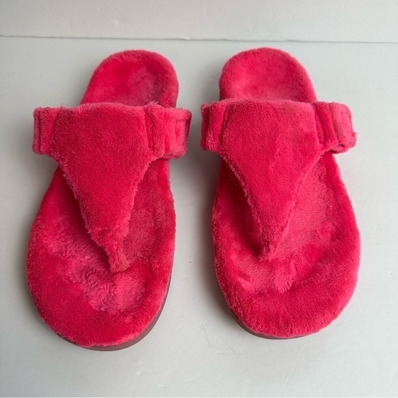 Vionic Forever Slide Women's size 9 Orthotic Sandals or EU 40 Fuzzy Hot Pink - Picture 6 of 10